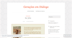 Desktop Screenshot of dialogodegeracoes.wordpress.com