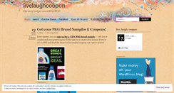 Desktop Screenshot of livelaughcoupon.wordpress.com