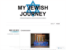 Tablet Screenshot of jewishjourney.wordpress.com