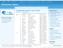 Tablet Screenshot of igisulawesiselatan.wordpress.com