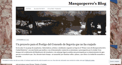 Desktop Screenshot of masqueperro.wordpress.com