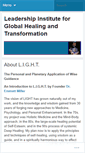 Mobile Screenshot of lightinstitute.wordpress.com
