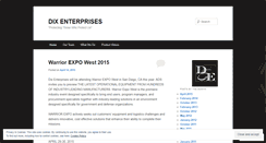 Desktop Screenshot of dixenterprises.wordpress.com