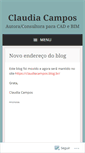 Mobile Screenshot of claudiacamposlima.wordpress.com