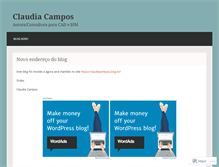 Tablet Screenshot of claudiacamposlima.wordpress.com