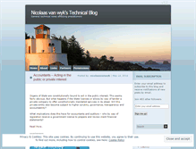 Tablet Screenshot of nicolaasvanwyk.wordpress.com