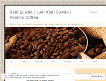 Tablet Screenshot of kopiluwaklovers.wordpress.com