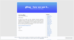 Desktop Screenshot of gallaudetblog.wordpress.com