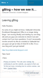 Mobile Screenshot of gallaudetblog.wordpress.com