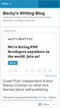 Mobile Screenshot of beckyswritingblog.wordpress.com
