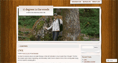 Desktop Screenshot of 17degreesinthewoods.wordpress.com