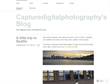 Tablet Screenshot of capturedigitalphotography.wordpress.com