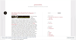 Desktop Screenshot of partyrentalcity.wordpress.com