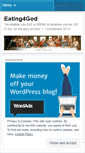 Mobile Screenshot of eating4god.wordpress.com