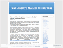 Tablet Screenshot of nuclearhistory.wordpress.com