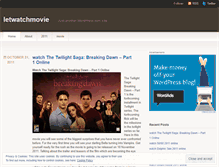 Tablet Screenshot of letwatchmovie.wordpress.com