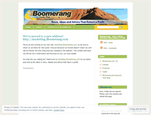 Tablet Screenshot of iboomerang.wordpress.com