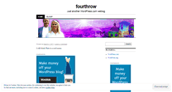 Desktop Screenshot of fourthrow.wordpress.com