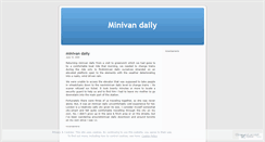 Desktop Screenshot of minivandaily.wordpress.com