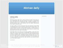 Tablet Screenshot of minivandaily.wordpress.com