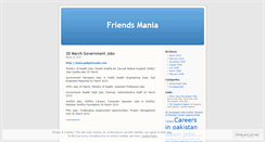 Desktop Screenshot of friendsmania.wordpress.com