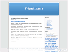 Tablet Screenshot of friendsmania.wordpress.com