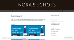 Desktop Screenshot of norasechoes.wordpress.com