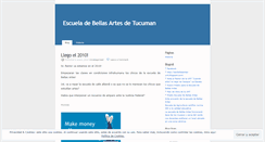 Desktop Screenshot of escuelaartestucuman.wordpress.com