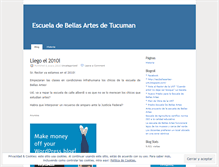 Tablet Screenshot of escuelaartestucuman.wordpress.com