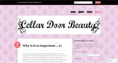 Desktop Screenshot of cellardoorbeauty.wordpress.com