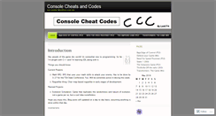 Desktop Screenshot of consolecheatcodez.wordpress.com