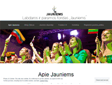 Tablet Screenshot of jauniems.wordpress.com