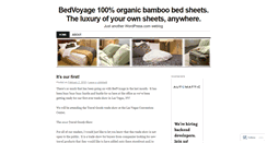Desktop Screenshot of bedvoyage.wordpress.com