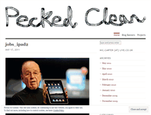 Tablet Screenshot of peckedclean.wordpress.com