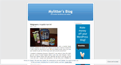 Desktop Screenshot of mylitter.wordpress.com