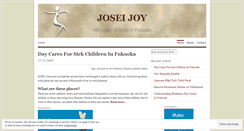 Desktop Screenshot of joseijoy.wordpress.com