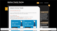 Desktop Screenshot of mathewfamily.wordpress.com