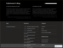 Tablet Screenshot of gabcloutier.wordpress.com