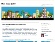 Tablet Screenshot of mainstreetbiznet.wordpress.com