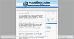 Desktop Screenshot of meetingjobs.wordpress.com