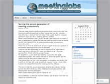 Tablet Screenshot of meetingjobs.wordpress.com