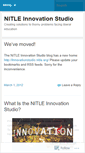 Mobile Screenshot of nitleinnovationstudio.wordpress.com