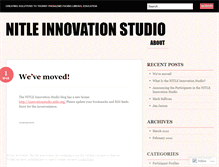 Tablet Screenshot of nitleinnovationstudio.wordpress.com