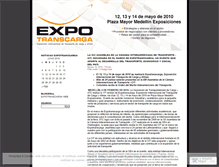 Tablet Screenshot of expotranscarga.wordpress.com