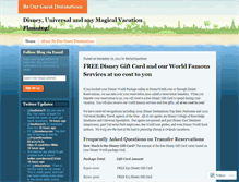 Tablet Screenshot of beourguestdest.wordpress.com