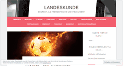 Desktop Screenshot of landeskunde.wordpress.com