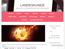 Tablet Screenshot of landeskunde.wordpress.com