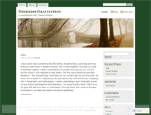 Tablet Screenshot of mindlessgravitation.wordpress.com