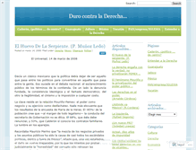 Tablet Screenshot of durocontraladerecha.wordpress.com