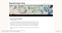 Desktop Screenshot of edgeofthevillage.wordpress.com